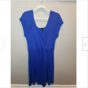 Torrid Bird Print Wrap Dress Blue Size 14/16